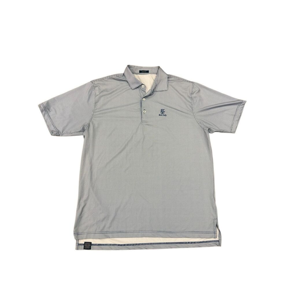 Turtleson Men’s Golf Polo East Lake Country Club Atlanta XL Blue Check